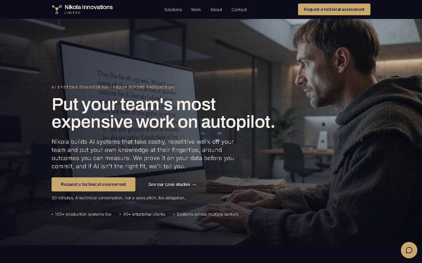 Nikola Innovations website